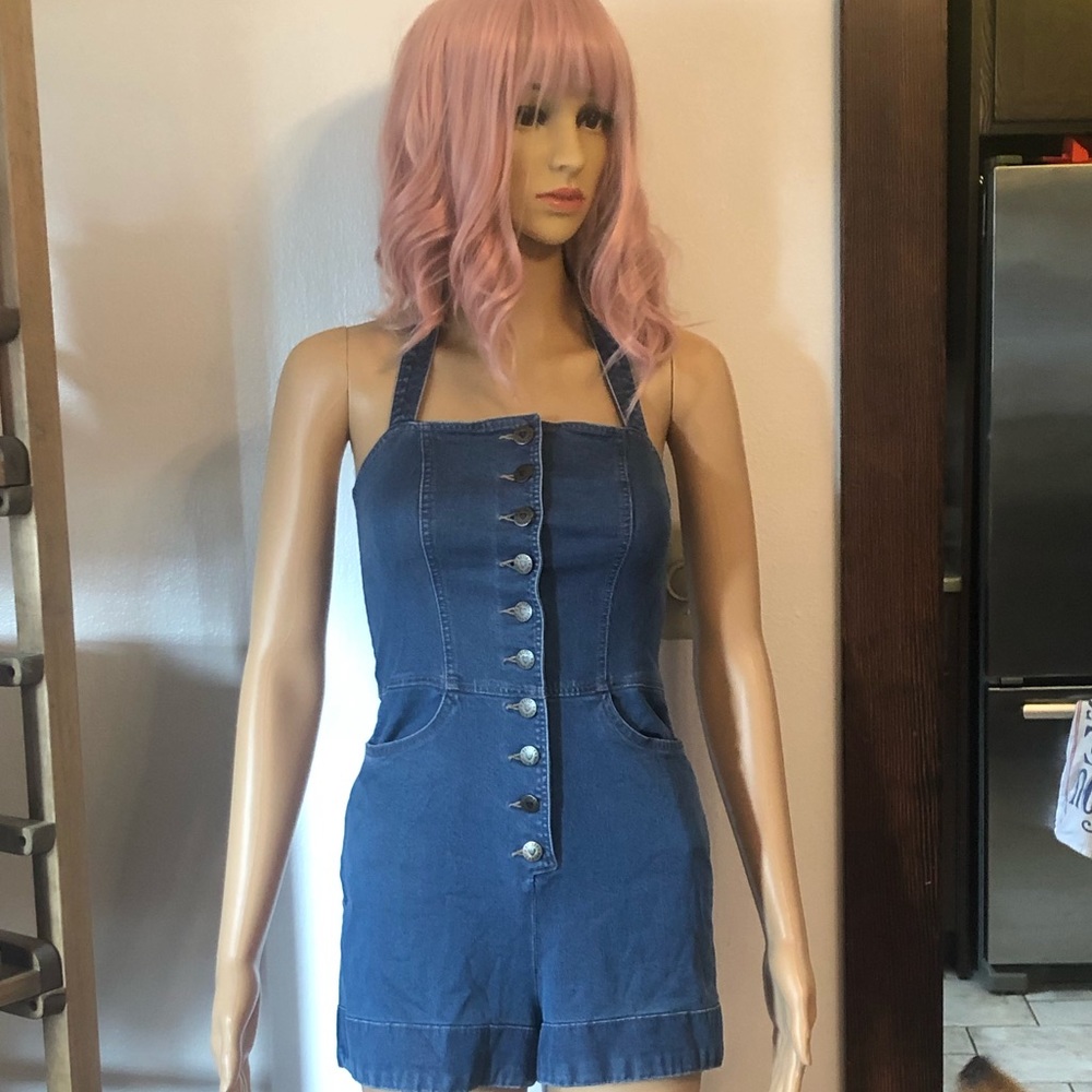 Betsy Johnson denim jumper
